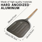 Vennoe 12" Pizza Peel with Wooden Handle