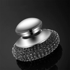 2 Pcs & 2 Replacements Stainless Steel Scouring Pad